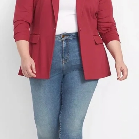 Lane Bryant Ponte One-Button Blazer 18 NWOT - Picture 3 of 3